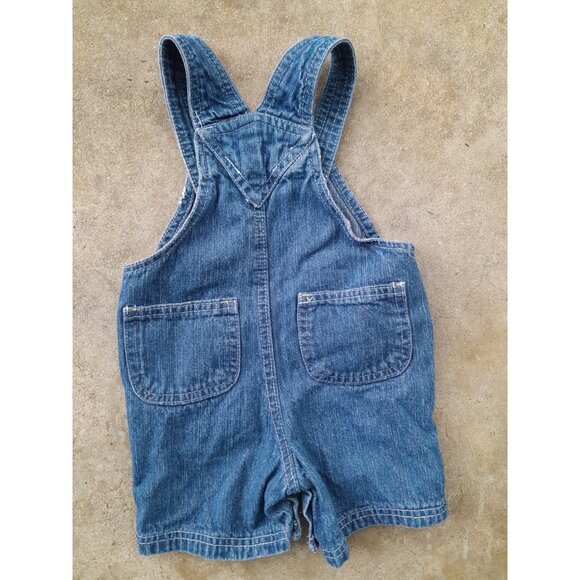 SOLD🔴🔴🔴🔴🔴🔴2014  Denim Sesame Street Overalls size 12M - Picture 4 of 6
